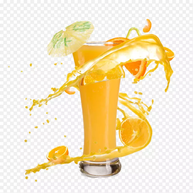 橙汁奶昔鸡尾酒-橙汁飞溅效应