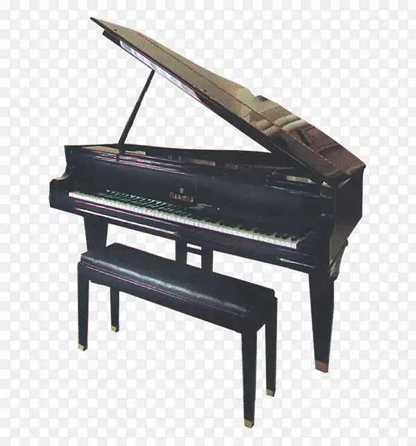 数字钢琴乐器.黑色钢琴