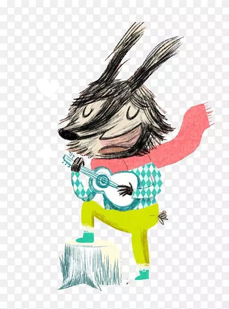 小兔子唱插图-唱兔子