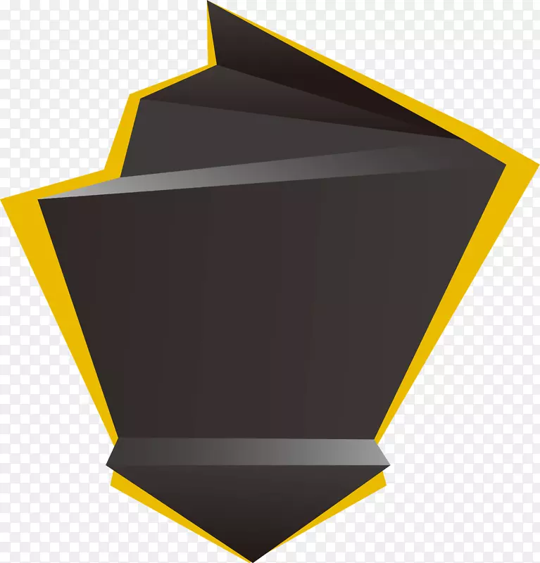 几何形状几何-创造定制黄色和黑色几何形状