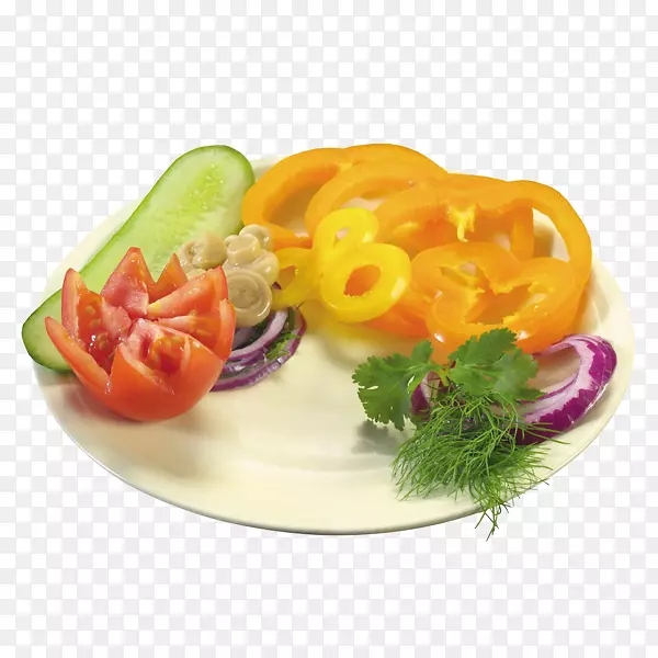 水果沙拉盘，欧式料理，甜椒，水果沙拉盘