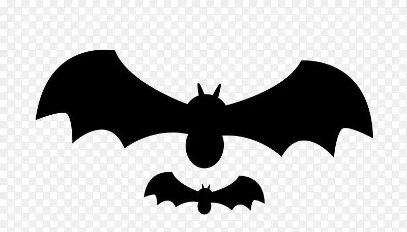 蝙蝠万圣节黑白-万圣节蝙蝠