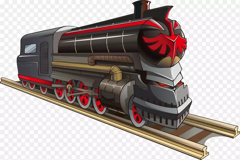 铁路运输蒸汽机车轨道列车