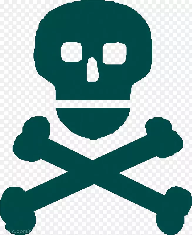 人类头骨象征符号头骨和十字骨剪贴画头骨标志