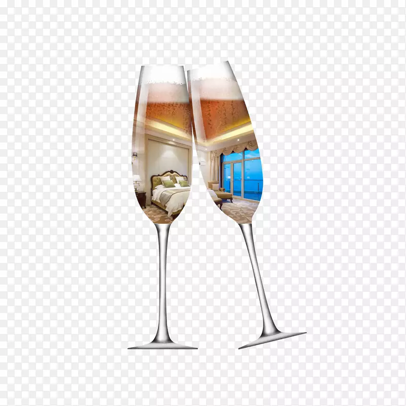 红酒香槟酒玻璃杯-高酒杯