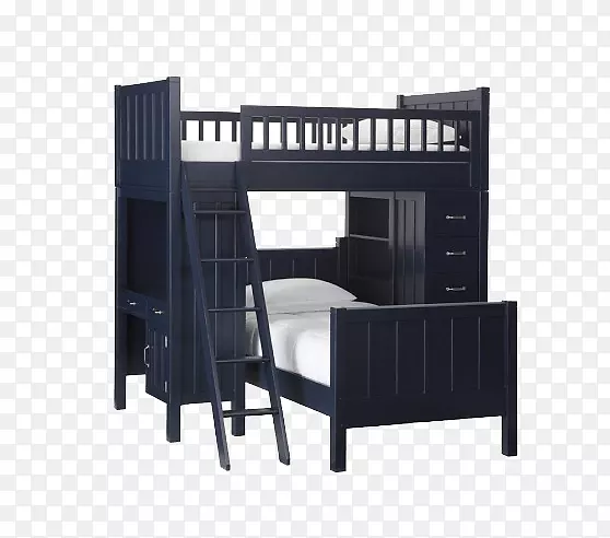 床架，双层床，卧室，书桌