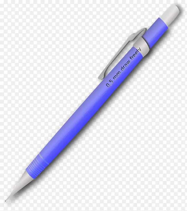 机械铅笔夹艺术.紫色机械铅笔