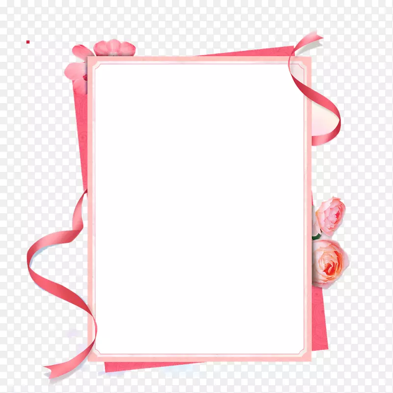 粉红丝带画框-粉红丝带边框