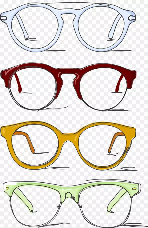 褐色眼镜绘图夹艺术眼镜太阳镜