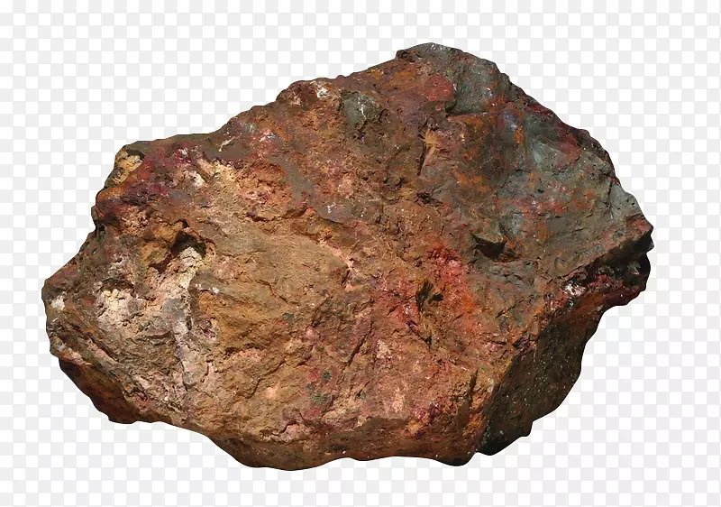 铁矿石矿产开采金属岩画