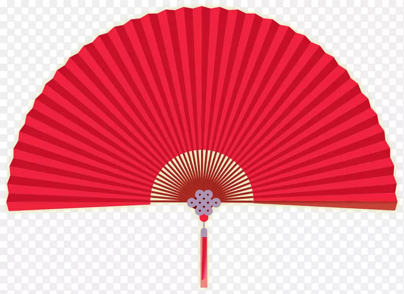 红色手扇伞，红色伞，创意淘宝