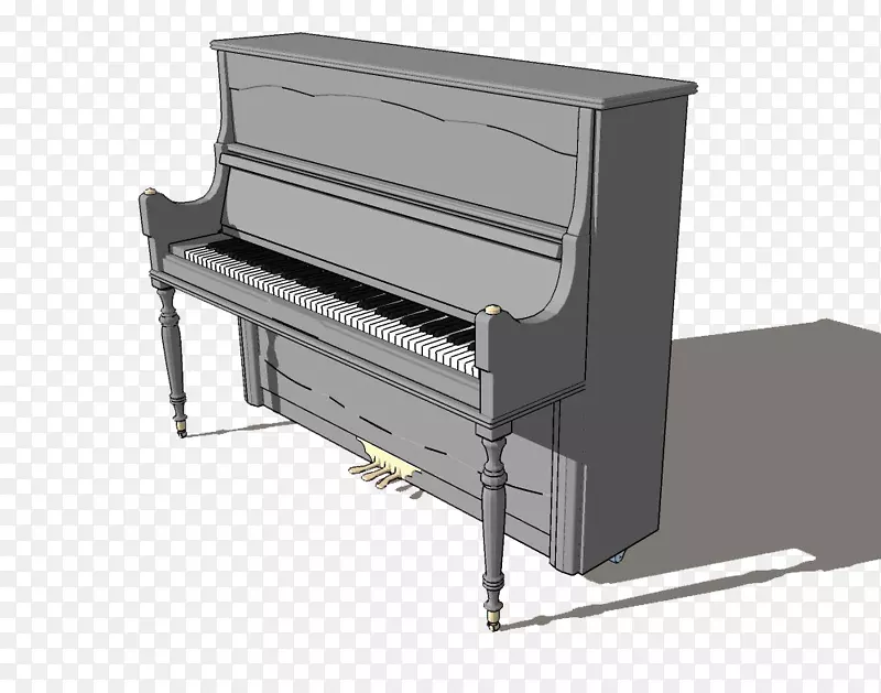 钢琴乐器.手绘钢琴