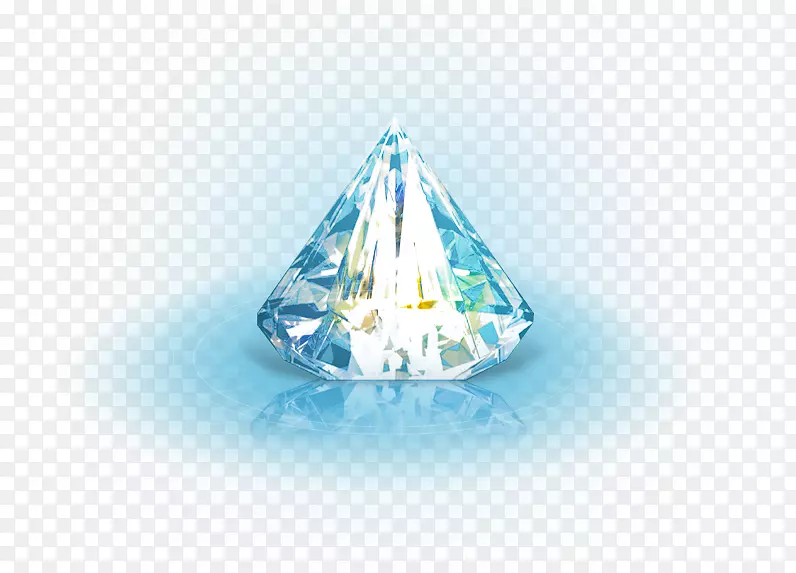 水晶蓝三角钻石图案-钻石