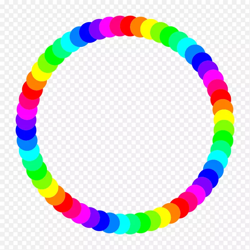 圆形彩虹免费内容剪贴画-彩虹边框剪贴画
