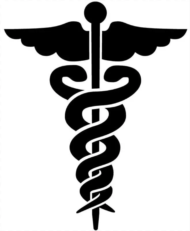 卡杜修斯作为赫尔墨斯剪贴画医务人员的象征-卡杜修斯医学符号