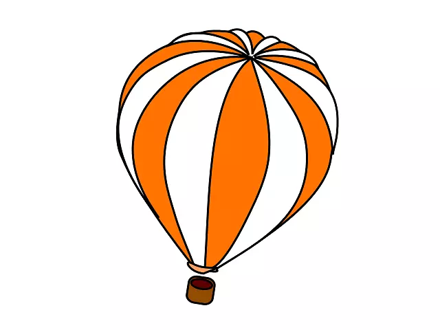 热气球飞行夹艺术.空气夹子