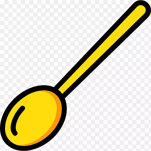黄色勺子夹艺术-黄色勺子