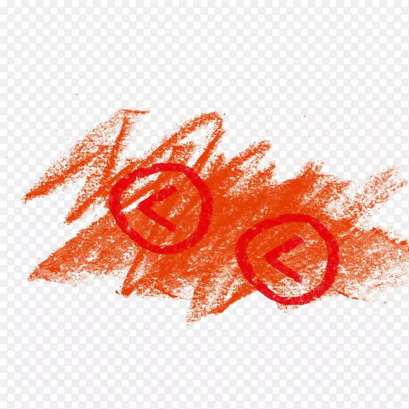 人行道粉笔下载-橙色粉笔图案
