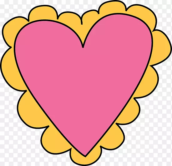 心脏情人节大熊猫剪贴画-粉红色心脏图像