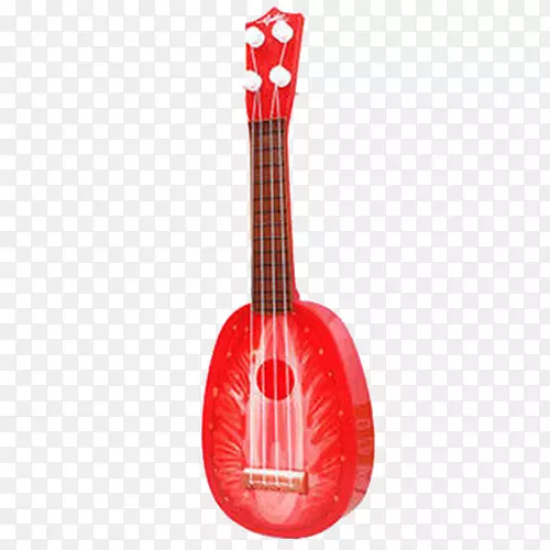 吉他乐器玩具-红色吉他
