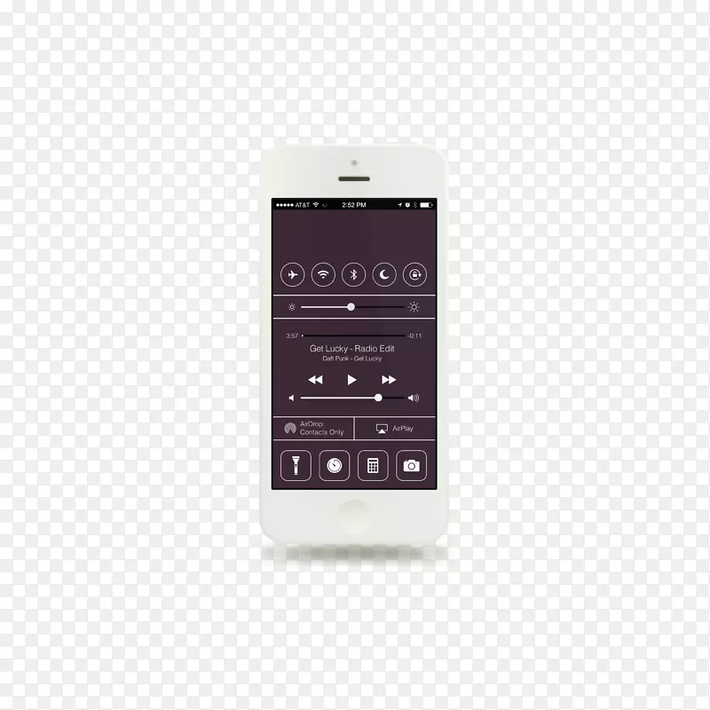 iPhone6iPhone5s平板设计用户界面下载-白色苹果手机