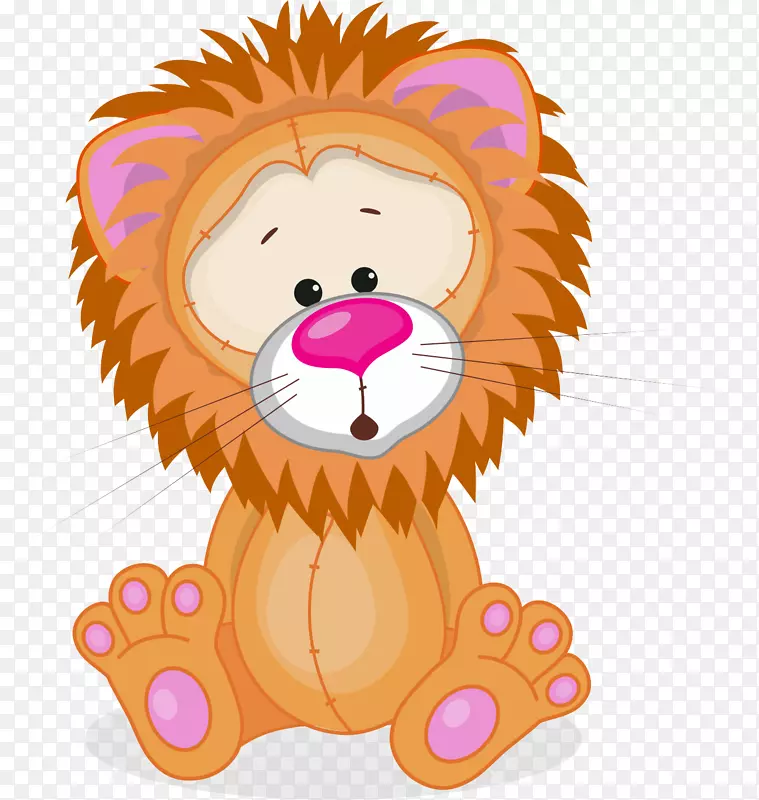 狮子版税-免费插图-卡通狮子