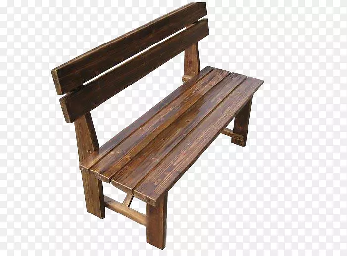 椅子，长椅，木凳，露台.碳化物木公园座椅