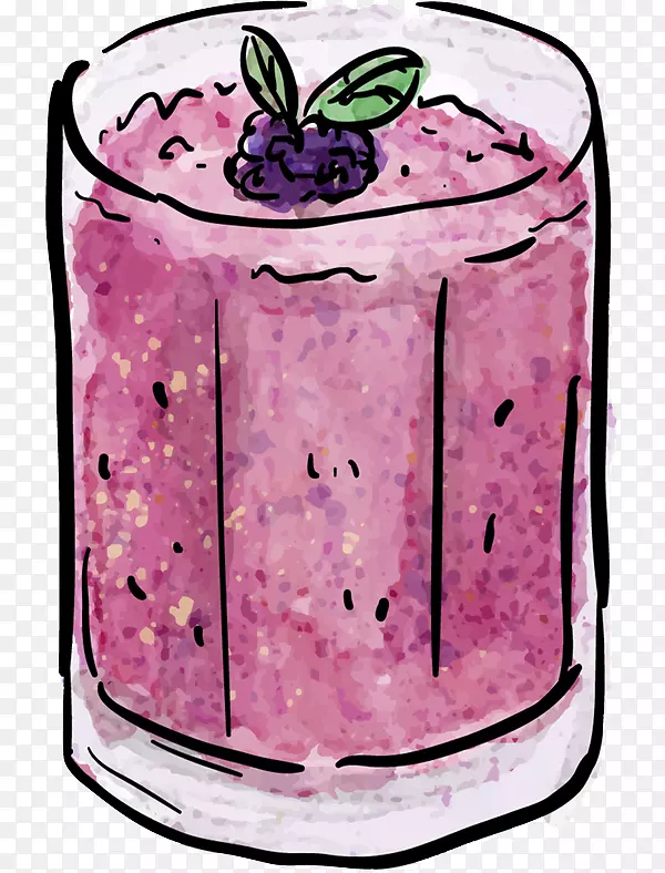 果汁奶昔饮料-紫色果汁