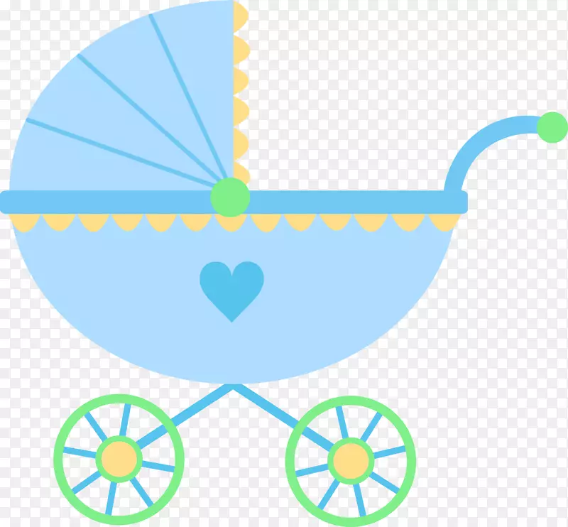 婴儿运输婴儿剪贴画-婴儿车夹板