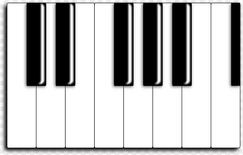 音乐键盘钢琴免费内容剪辑艺术钢琴键图
