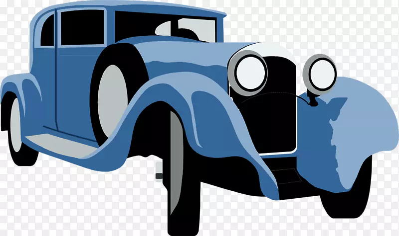 跑车经典剪贴画经典汽车剪贴画古董汽车插图