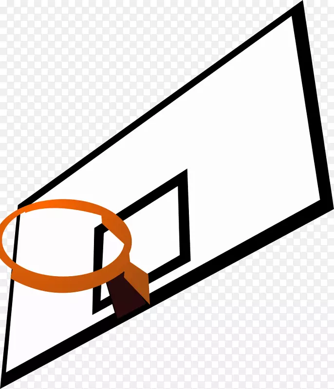 篮球篮板球门剪贴画