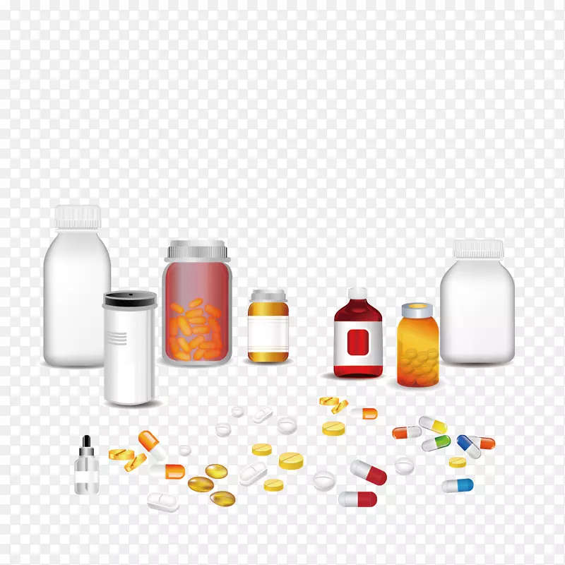 药品-药品和瓶子