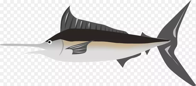 刺身鲨鱼剪贴画手绘鲨鱼