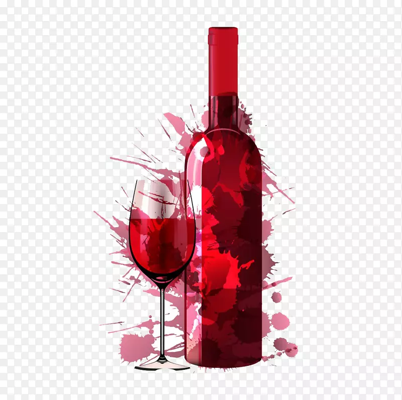 红酒玻璃瓶-葡萄酒和酒瓶