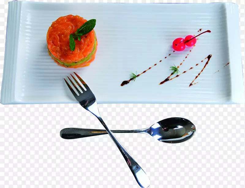 叉子月饼马卡龙菜甜点叉子图片材料