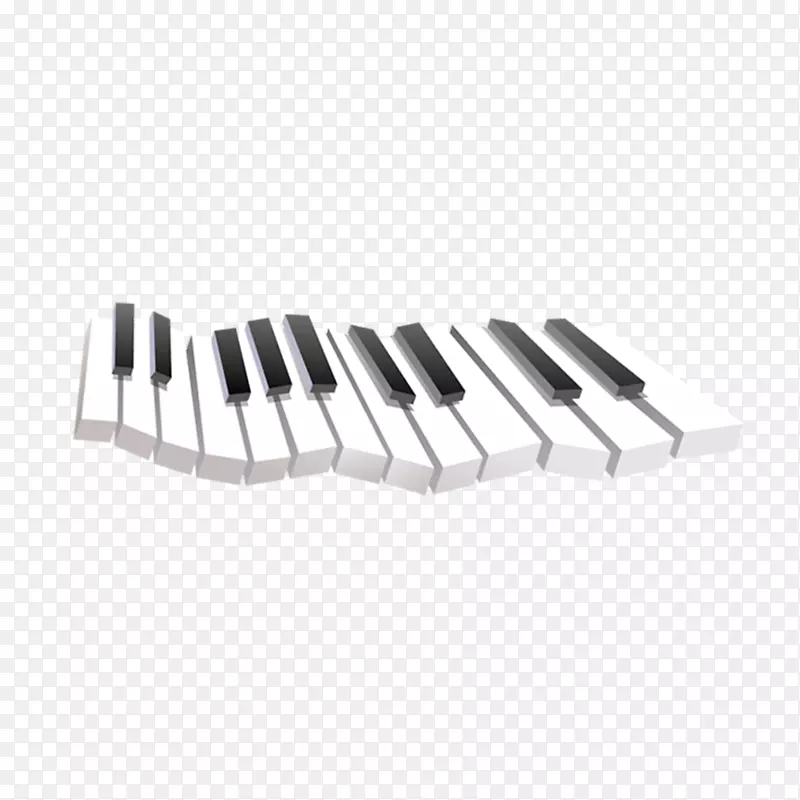 数字钢琴黑白音乐键盘.钢琴键