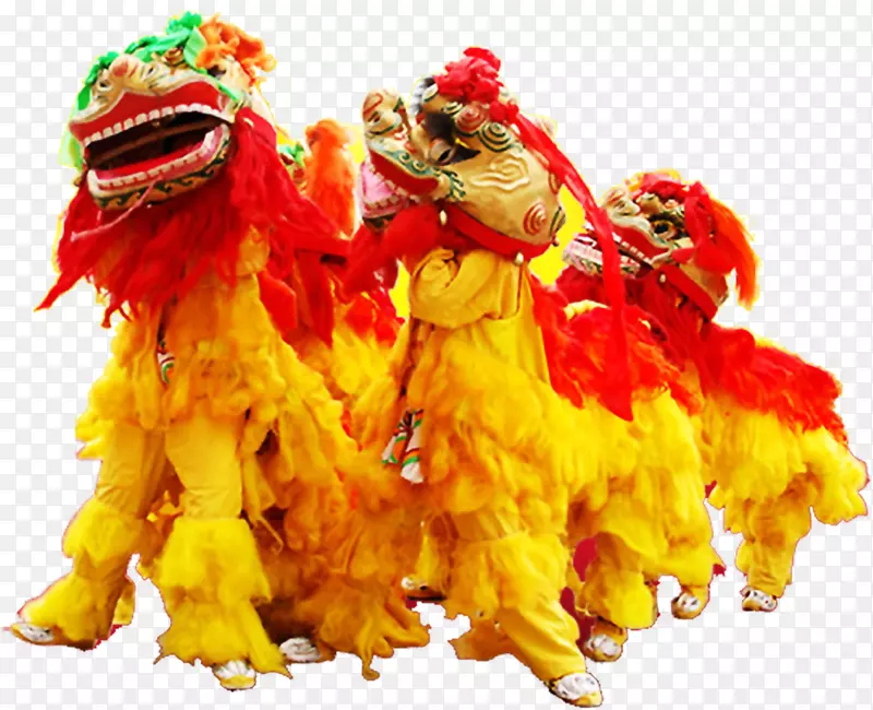 舞狮新年-黄狮舞蹈队
