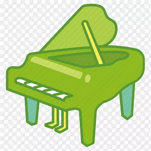 钢琴卡通画乐器卡通钢琴