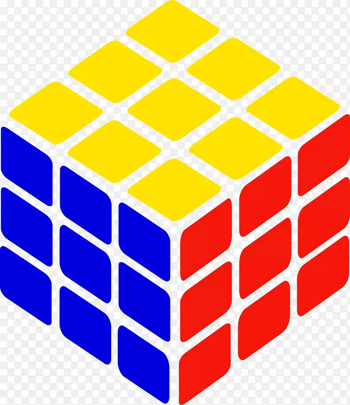 魔方立方体拼图立方体剪贴画-魔方立方体