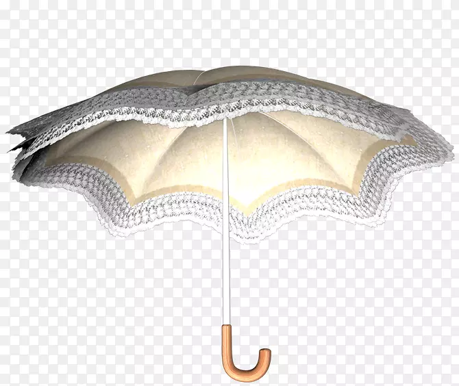 雨伞图标-白色花边伞拉材料免费。