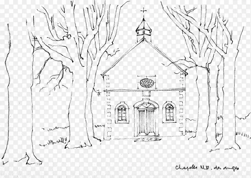 教堂线条艺术建筑素描建筑艺术作品