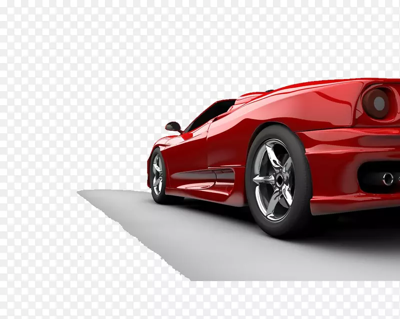 名片设计福特汽车公司汽车经销商-红色跑车材料免费拉
