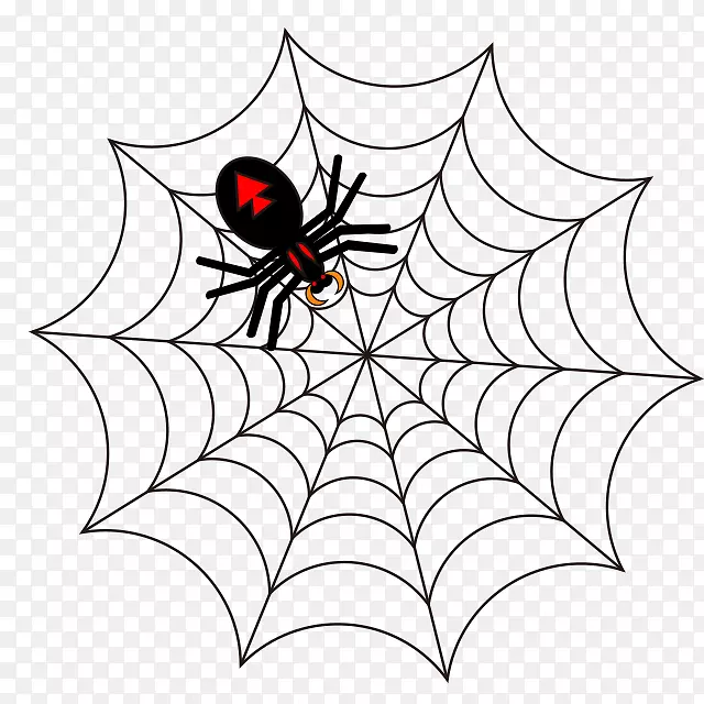 蜘蛛网绘图夹艺术.黑色蜘蛛网