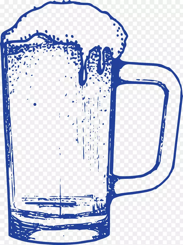 啤酒节-大型冰啤酒素描