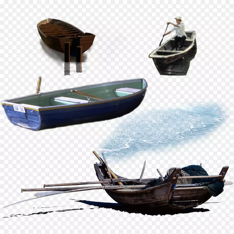 渔船图标-创意水船
