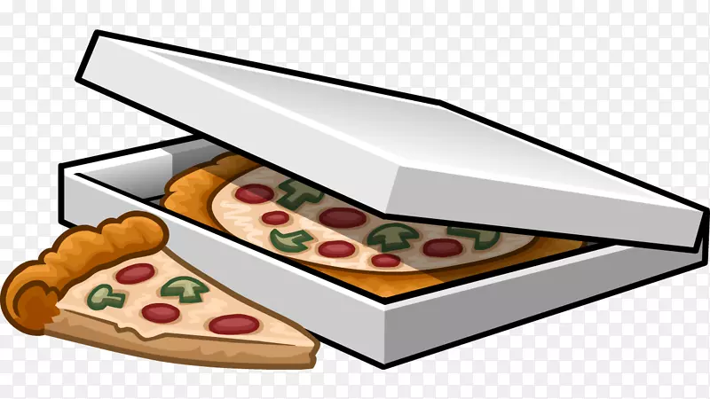 比萨饼盒，意大利菜，快餐，剪贴画，盒装比萨饼
