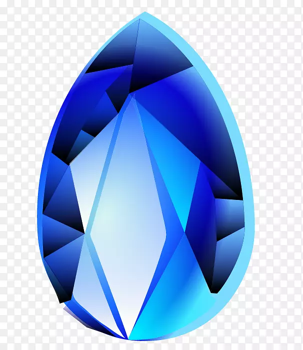 宝石钻石手绘蓝宝石