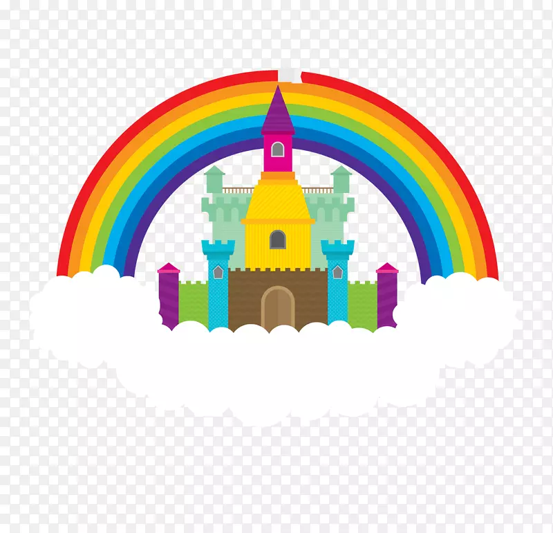 彩虹房城堡-彩虹下的城堡