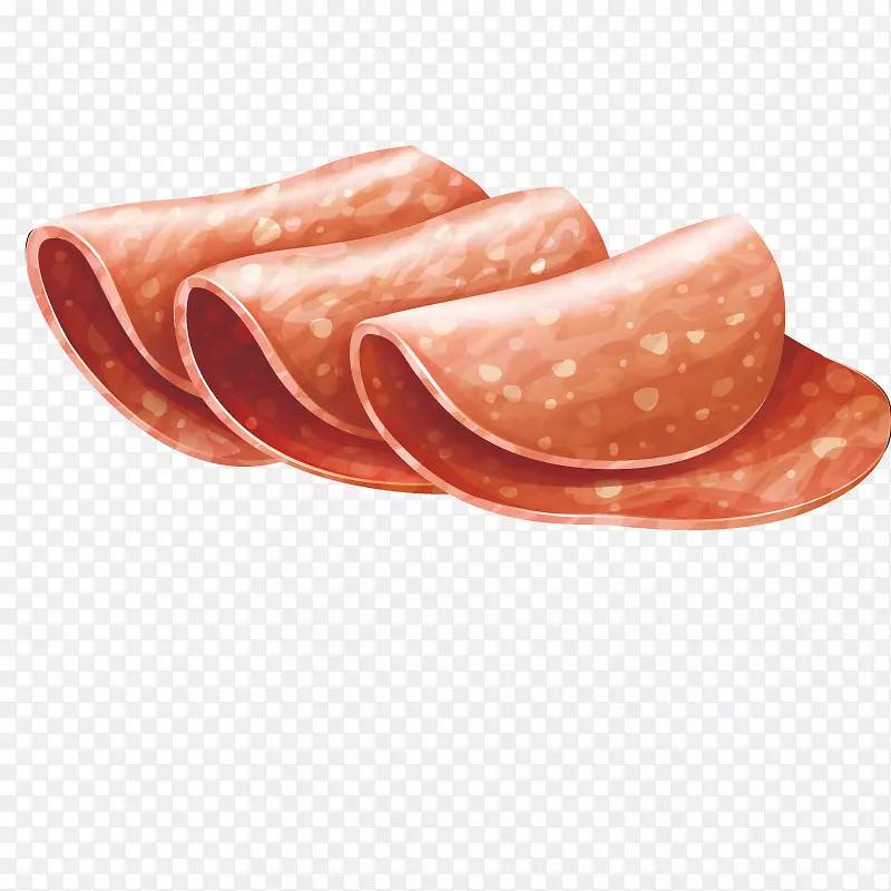 意大利香肠肉夹艺术食品香肠片
